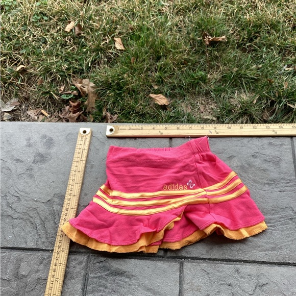 Pink Yellow ADIDAS Girl’s Size 9m Athletic Skort Skirt - Picture 1 of 3